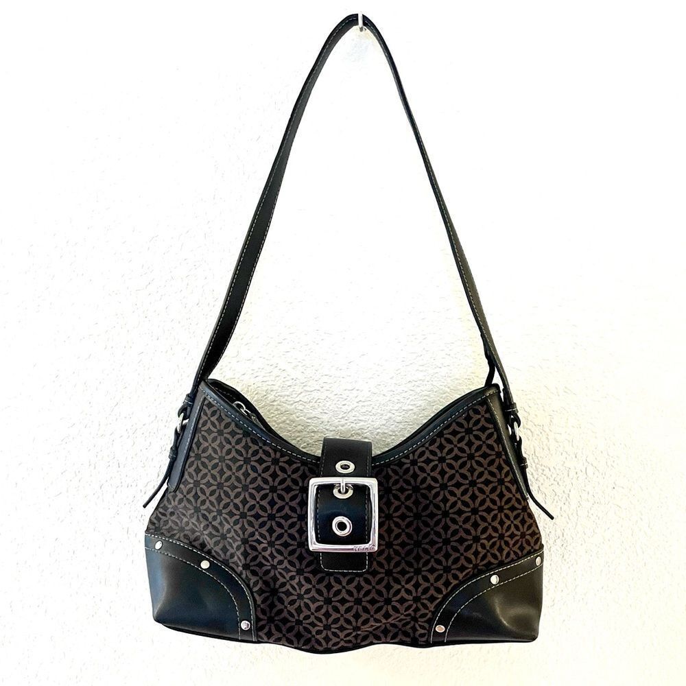 Relic by Fossil Signature Logo Buckle Satchel 113